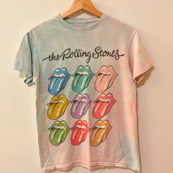 The Rolling Stones Tie Dye T-shirt Size Small - Picture 1 of 5